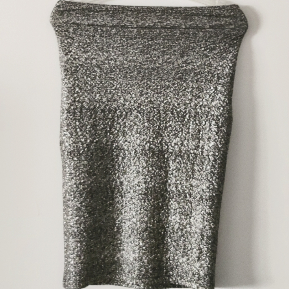 Shimmy Black and Silver Skirt